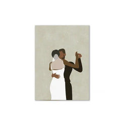 BLACK LOVE WEDDING CARD