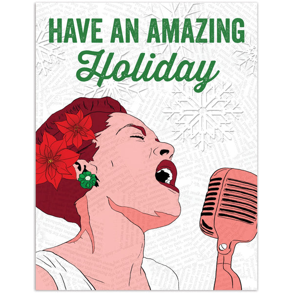 Billie Holiday Have an Amazing Holiday Cards (Set of 3)